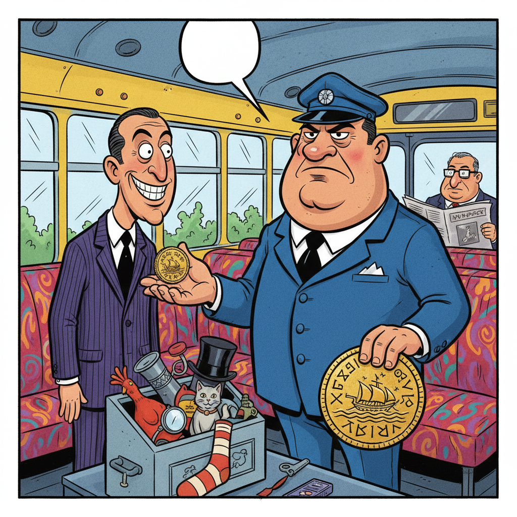 Ancient Phoenician Coin Accepted as Bus Fare, Proving Bureaucracy’s Timeless Indifference