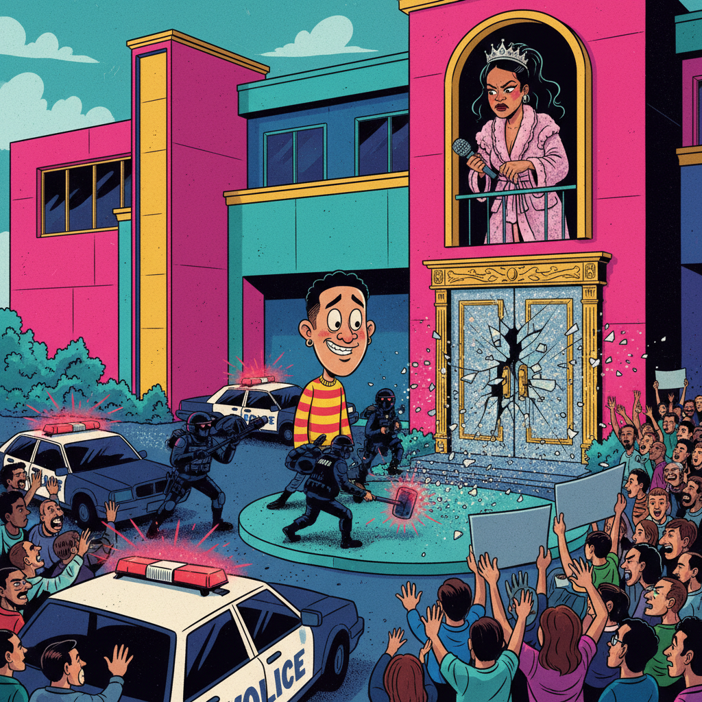 Police Raid Rihanna's Home After Reports Of 'Disturbing Lack Of New Music'