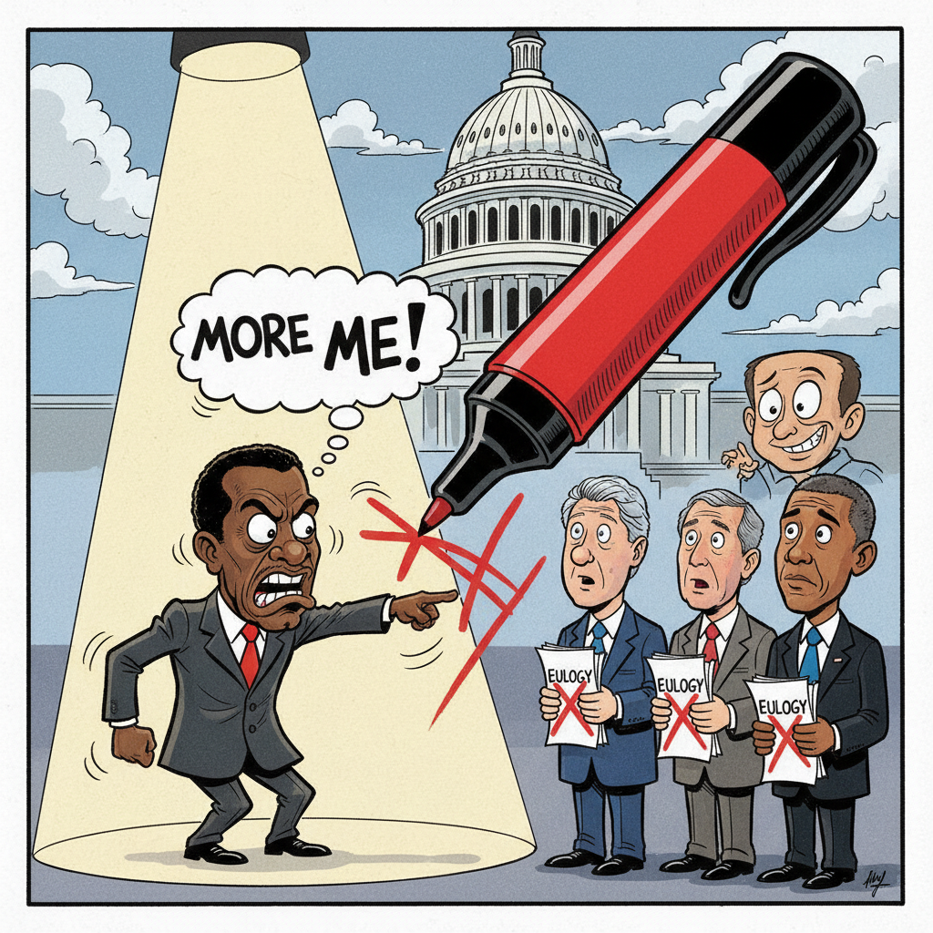 Jesse Jackson Jr. Demands Eulogy Revisions After Former Presidents Fail To Center Him