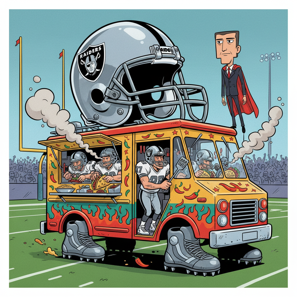 Raiders Reportedly Sign Entire Starting Lineup of Local Taco Truck to Multi-Million Dollar Deals