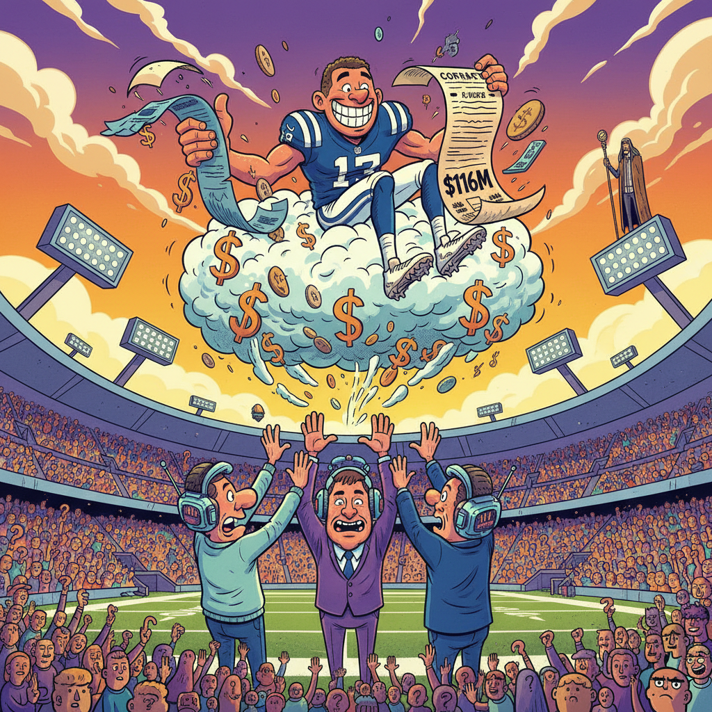 Colts Sign Wide Receiver to Historic Contract Based Solely on 'Good Vibes'