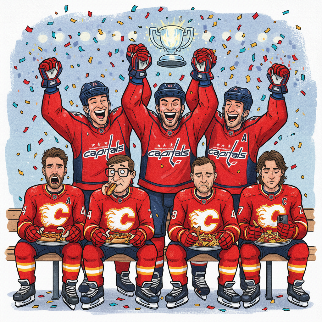 Capitals Celebrate Historic Victory Over Team That Was Barely Trying