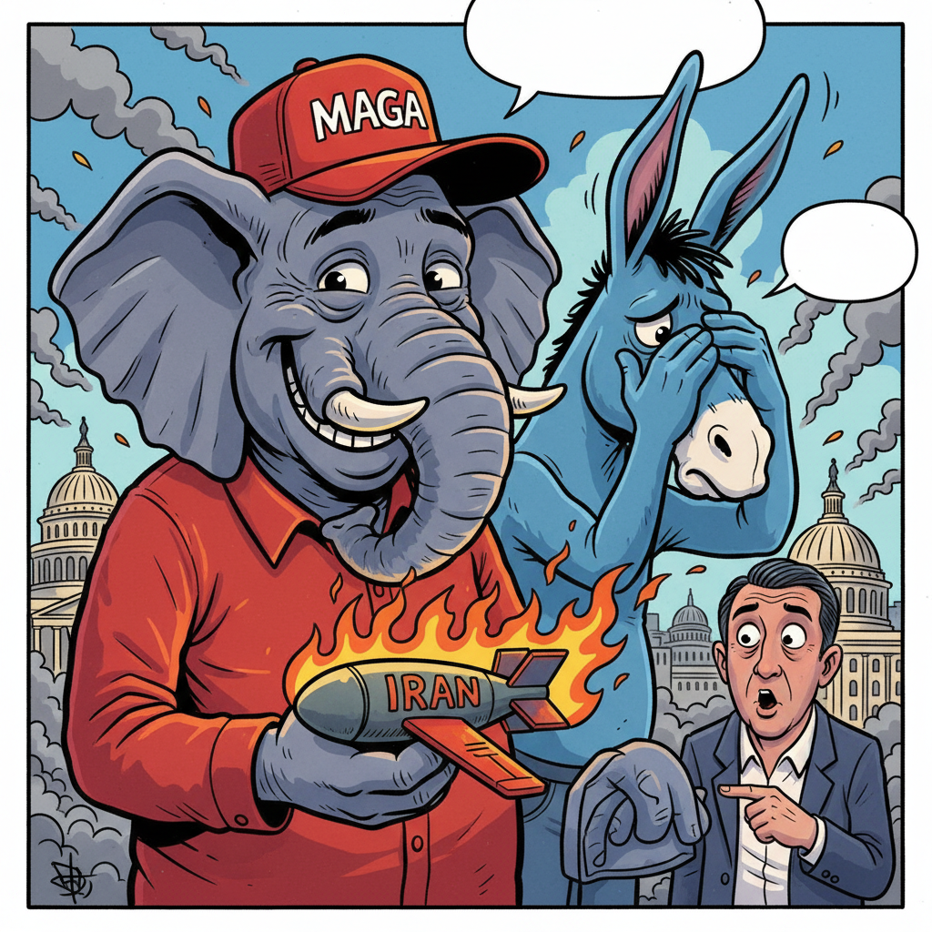 New Poll Reveals Republicans Support War In Iran Primarily To Annoy Democrats