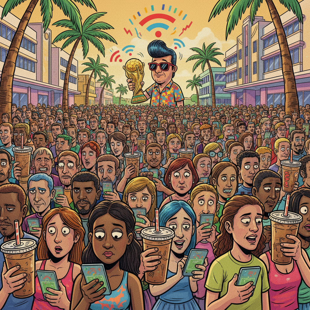 Miami World Cup Fan Festival Promises Authentic Experience Of Watching Game On Phone While Standing In Line