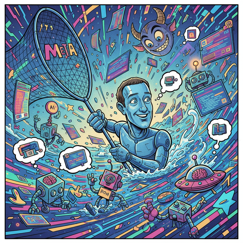 Meta Acquires AI-Only Social Network, Citing 'Unprecedented Opportunity' To Monetize Non-Human Interactions