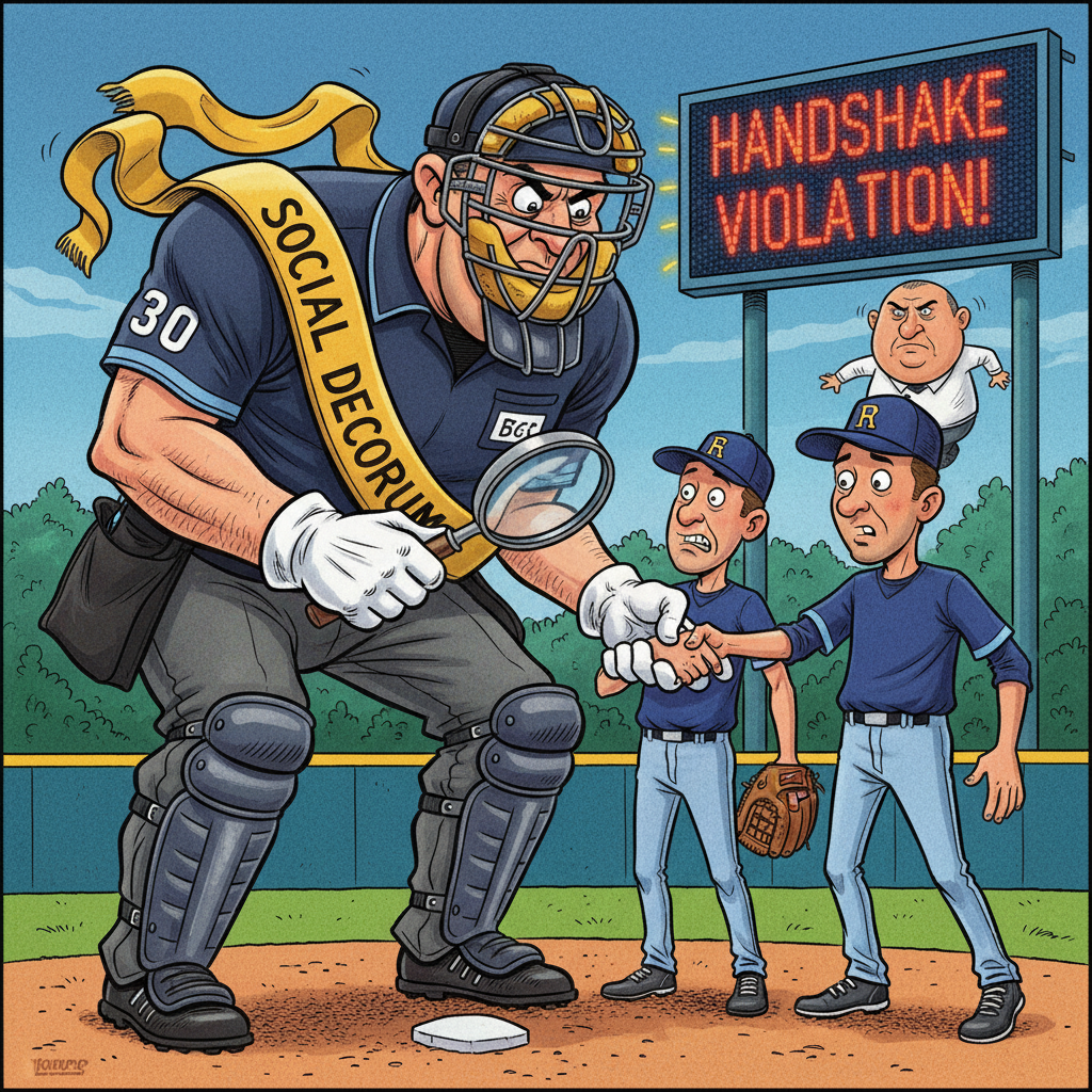 MLB Launches New 'Social Decorum' Umpire To Oversee Post-Game Handshakes