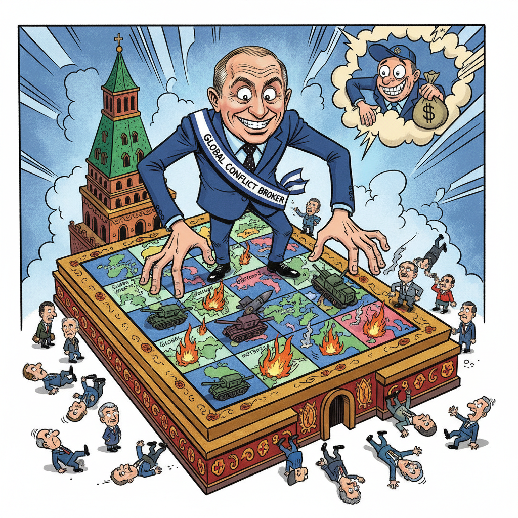 Kremlin Announces New Global Initiative: 'Russia, Your Trusted Conflict Broker'