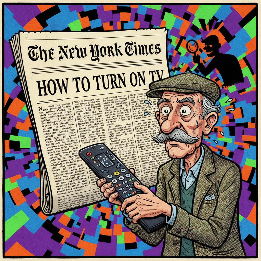 new york times launches new ‘how to turn on tv’ section for discerning readers