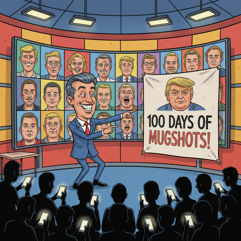 Local News Station Celebrates 100th Consecutive Day Of Mugshot-Only Programming