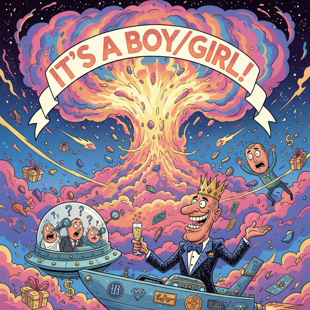 Astronomers Confirm Mysterious Space Explosion Is Just Billionaire’s Gender Reveal