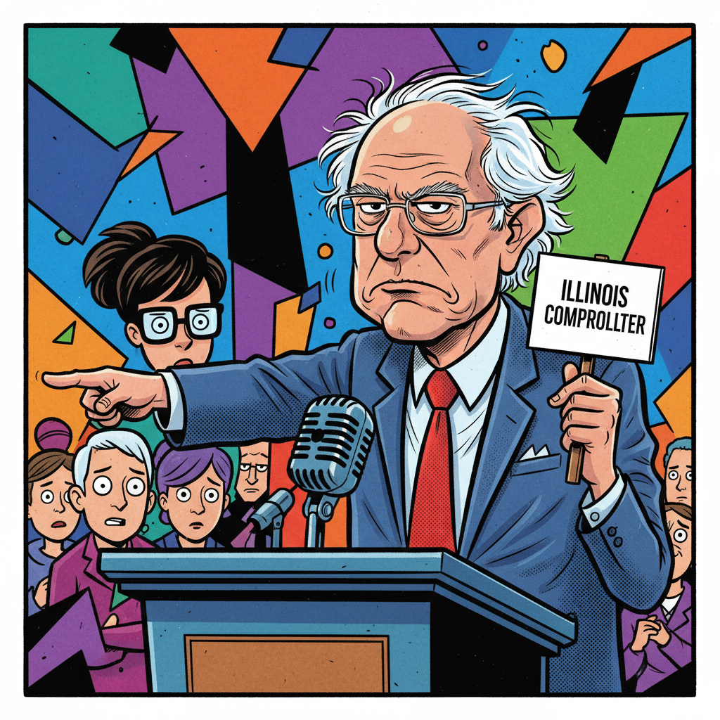 Bernie Sanders Endorses Illinois Comptroller Candidate, Clarifies He’s Still Very Annoyed By Everything