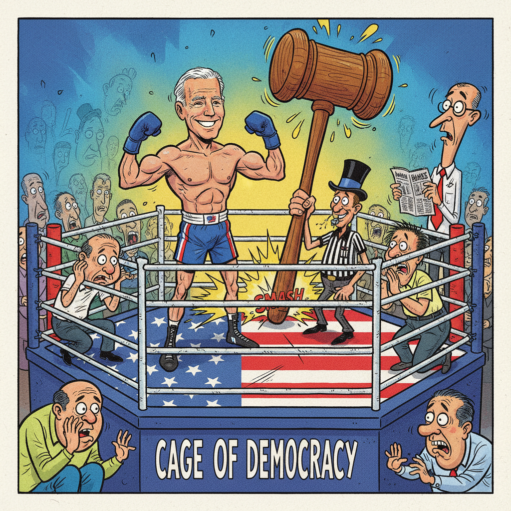 White House Announces New 'Cage of Democracy' Octagon for Official State Business