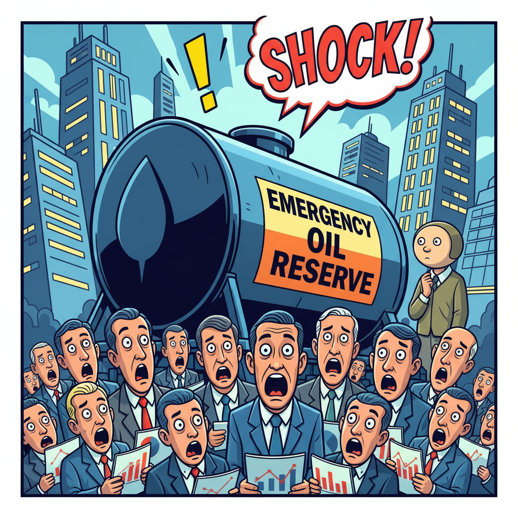 global leaders discover 'emergency' oil reserves are, in fact, for emergencies