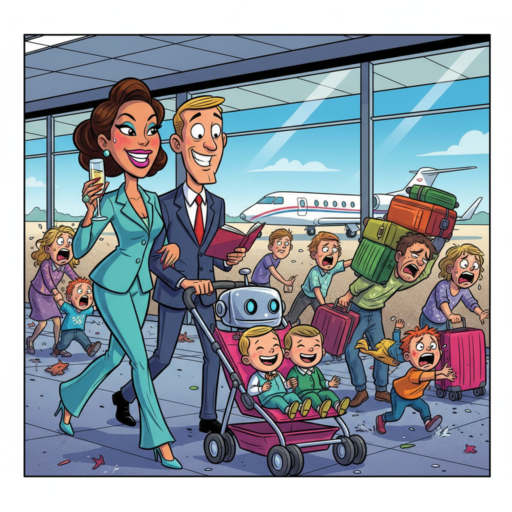 Parents Discover That Having Money Makes Everything Easier, Including Travel With Children