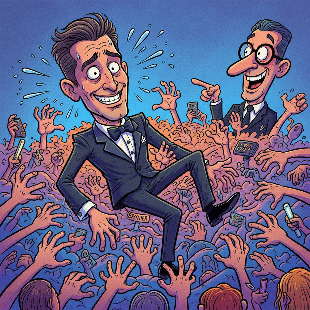 Celebrity Brother Discovers Personal Space Is Not A Universal Concept For His Fans