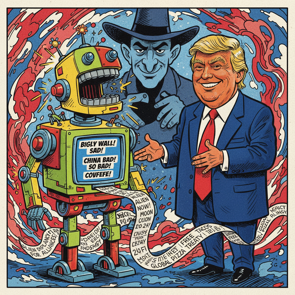 Trump Campaign Unveils New AI That Generates Foreign Policy Statements Based On Last 3 Tweets