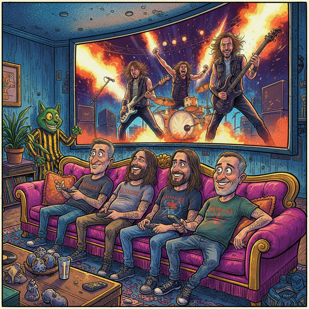 Metallica Announces Sphere Residency Will Be Performed Entirely From Band Members' Couches