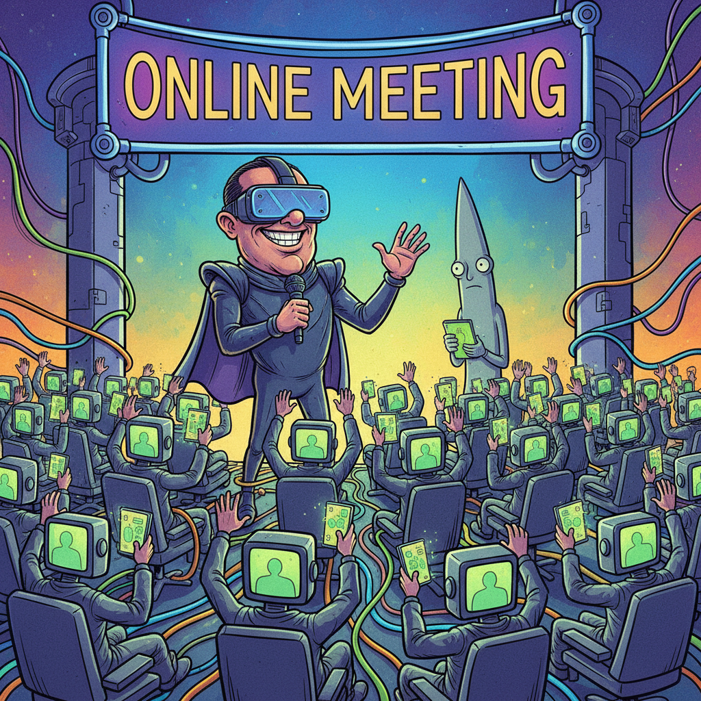 Tech Industry Announces Groundbreaking Plan To Hold Online Meeting Entirely Online