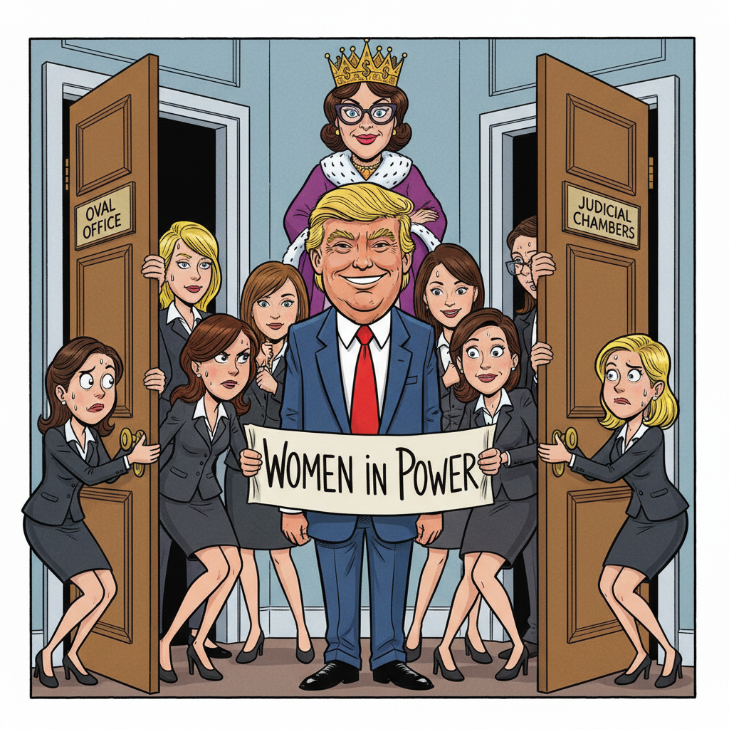 Trump Administration Announces New 'Women in Power' Initiative, Mostly Involving Women Holding Doors