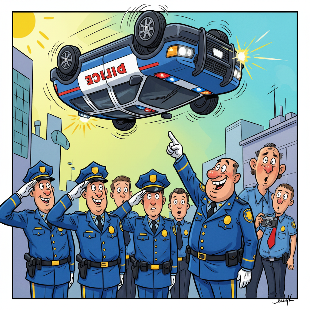 Police Department Unveils New 'Unpredictable Maneuver' Training Program After Cruiser Flips