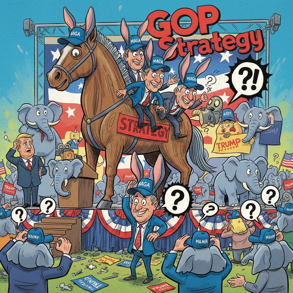 GOP Strategists Unveil 'Trojan Horse' Tactic: Sending Lawmakers To Opponent Rallies To Confuse Everyone