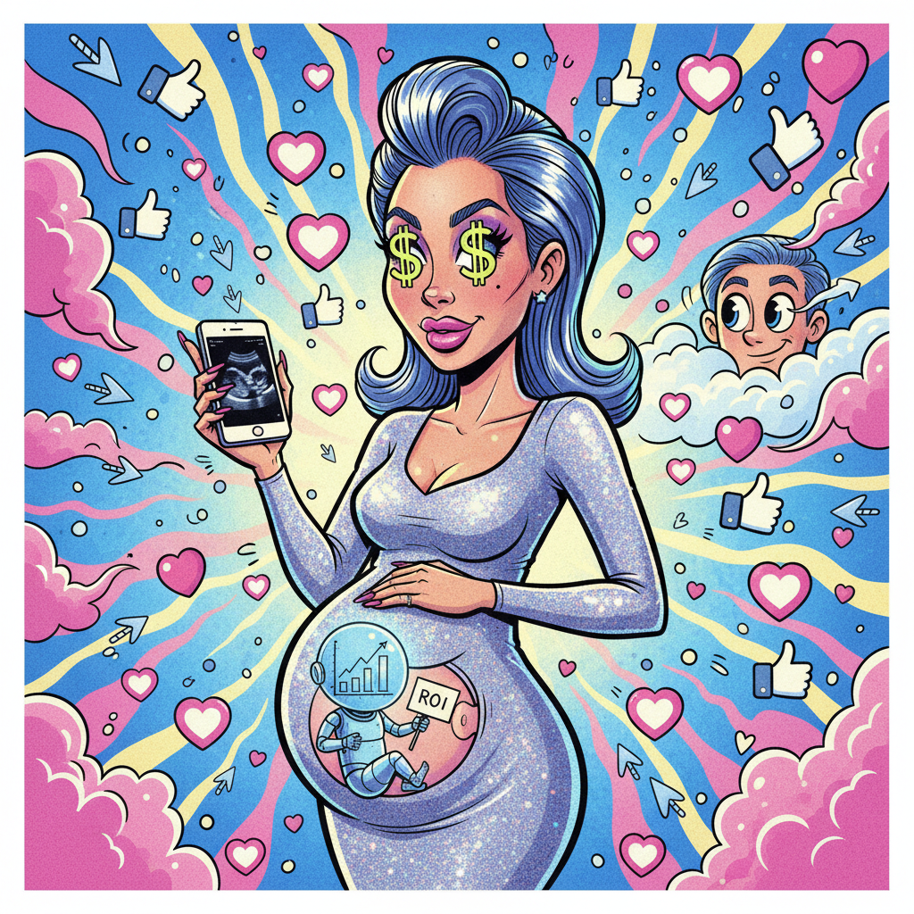 Influencer Announces Pregnancy Via Strategic Content Drop, Prioritizing Engagement Over Obscurity