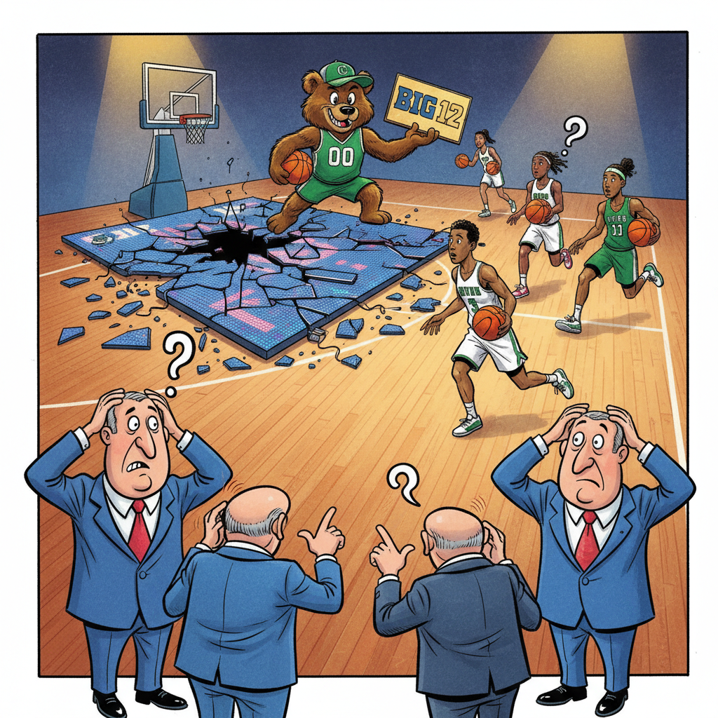 Big 12 Replaces High-Tech LED Court After Players Discover Sport Involves Running, Jumping