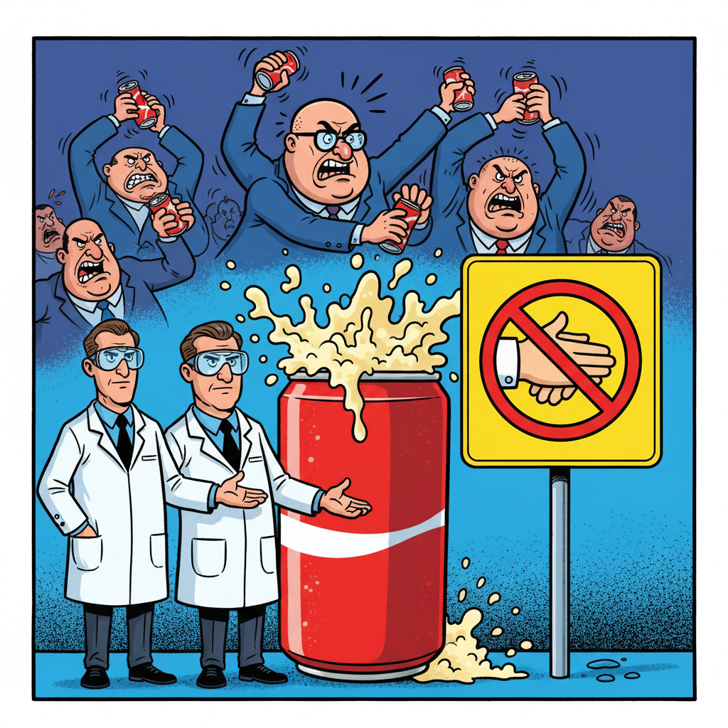 leading scientists declare 'tapping' soda cans offers negligible benefit, recommend simply 'not shaking them'