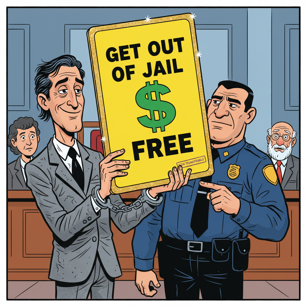 Lobbyist Arrested For Attempting To Monetize 'Get Out Of Jail Free' Card