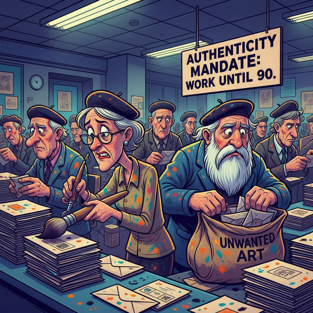 Nation’s Artists Now Required To Work Post Office Night Shifts Until Age 90 For ‘Authenticity’