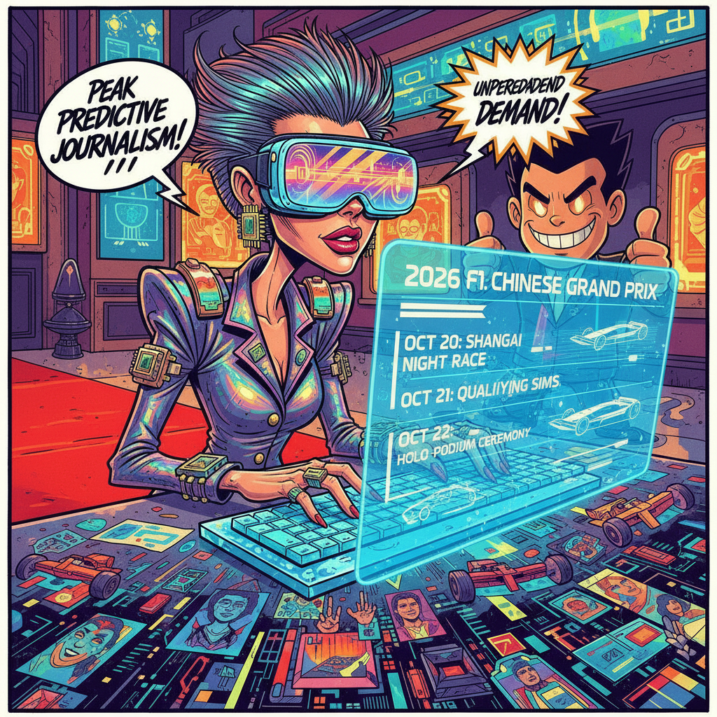 Hollywood Reporter Announces 2026 F1 Chinese Grand Prix Livestream Details, Citing 'Unprecedented Demand for Future Content'