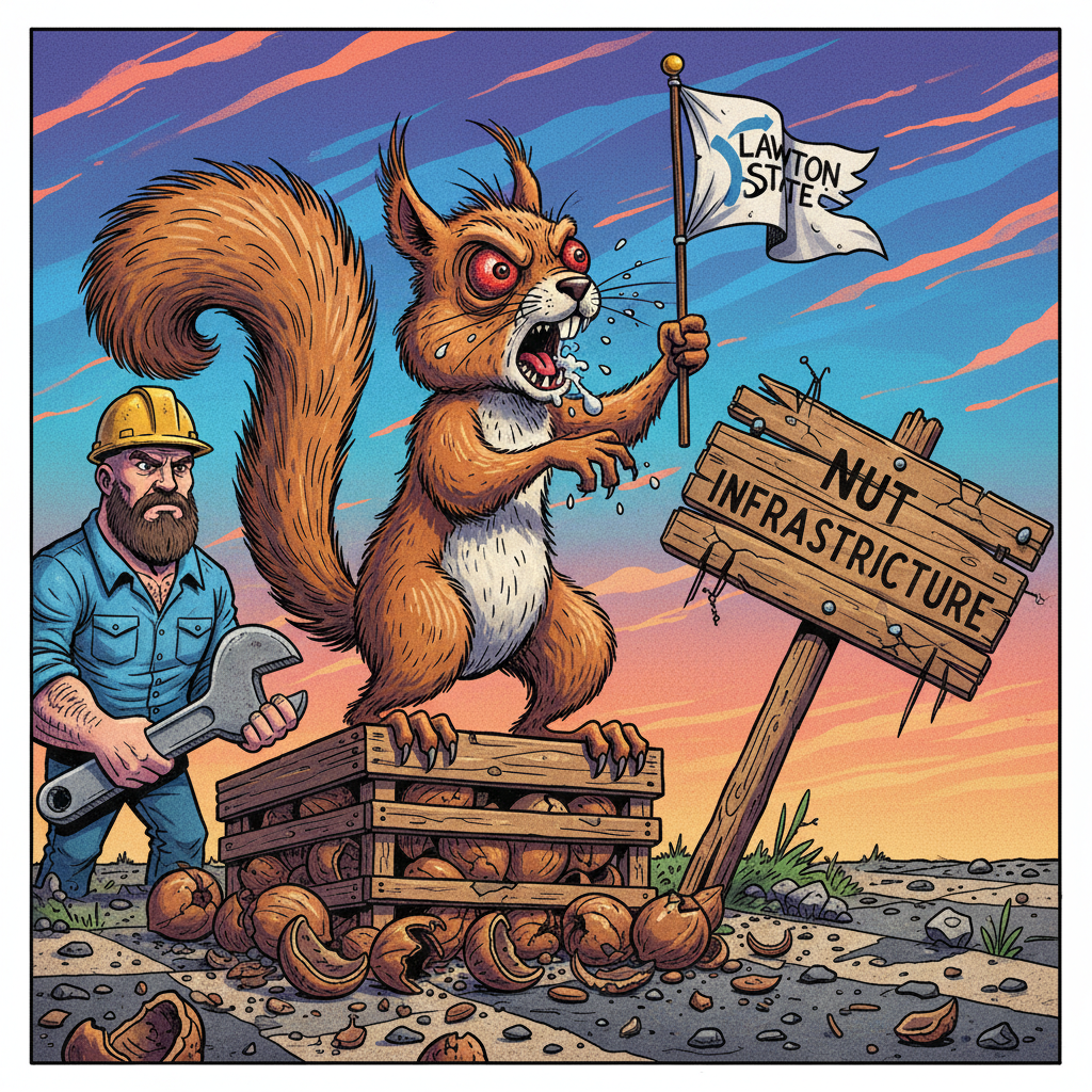 Rabid Squirrel Demands Immediate Statehood for Lawton, Oklahoma