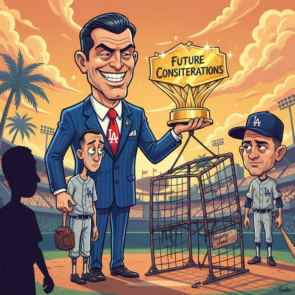 Dodgers Announce Plan To Trade Struggling Pitcher For Future Considerations, Including A Slightly Used Batting Cage