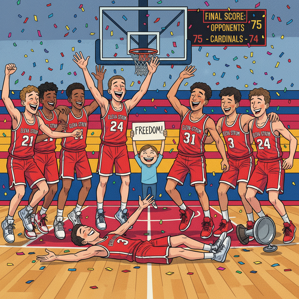 Nation's Second-Best High School Basketball Team Celebrates Not Having To Play Another Game