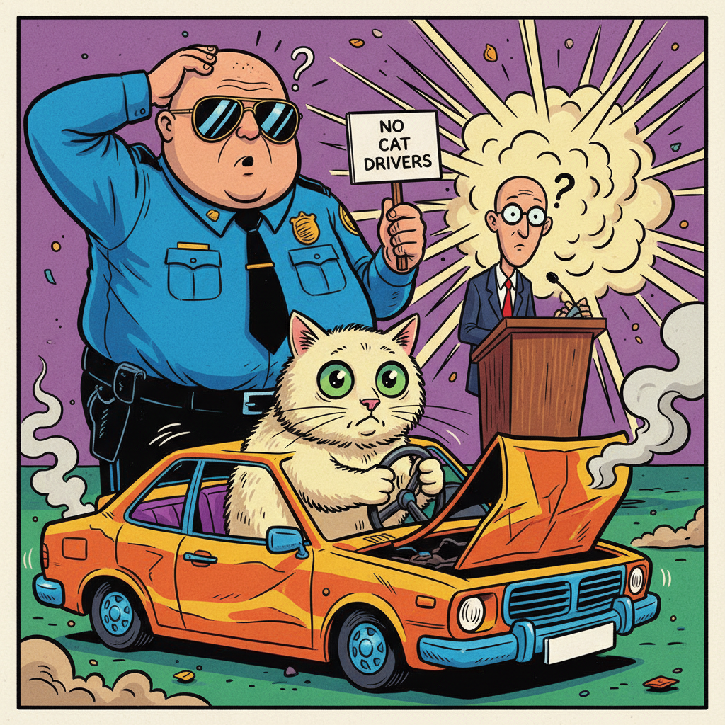Local Authorities Confirm Cat Was, In Fact, Not Driving The Car
