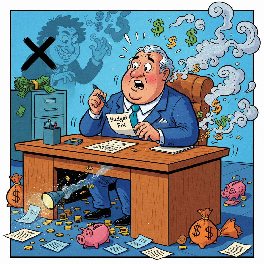 Governor Signs Budget Fix, Immediately Asks Where All The Money Went