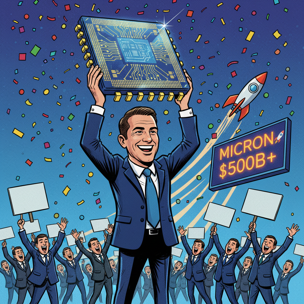 Micron Stock Surges Past $500 Billion Valuation After Company Confirms Chips Are, Indeed, Still Square