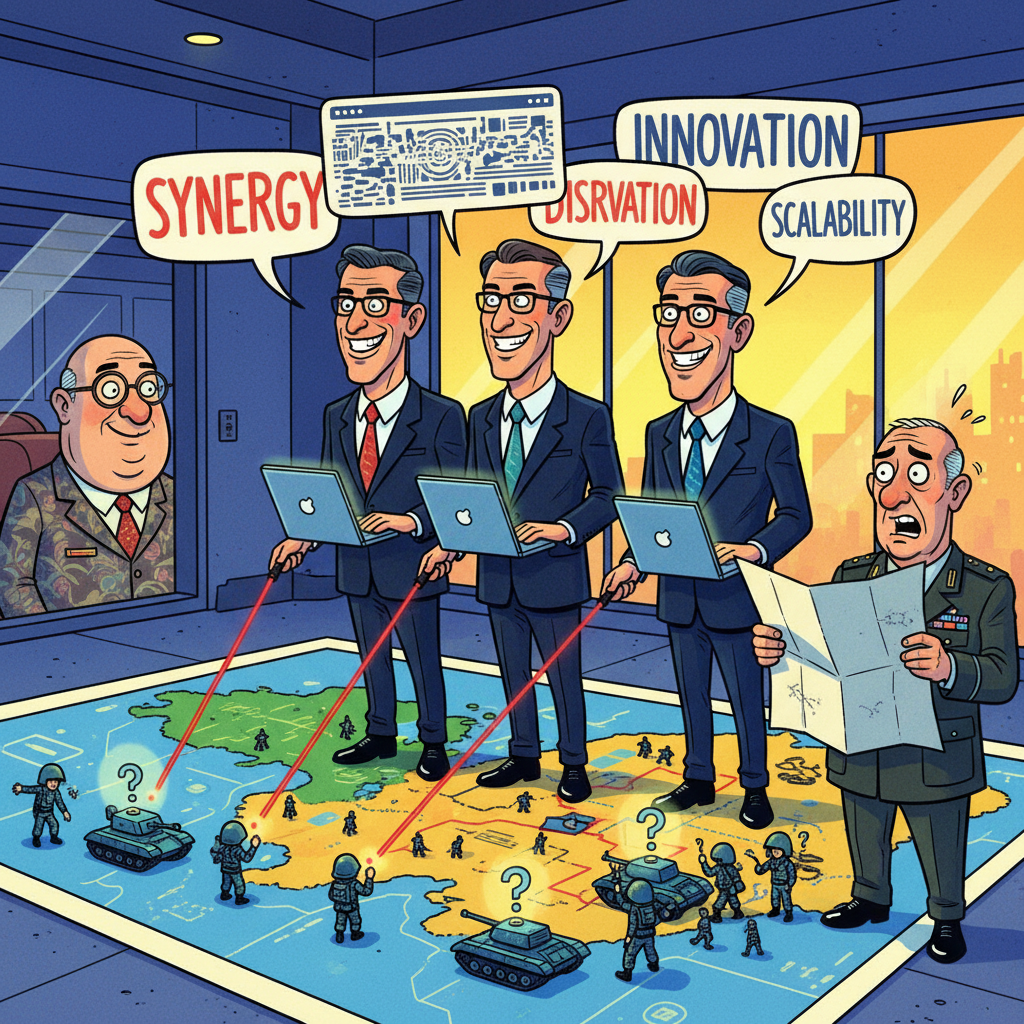 Pentagon Appoints Tech CEOs To Lead Next War Effort, Citing Superior PowerPoint Skills