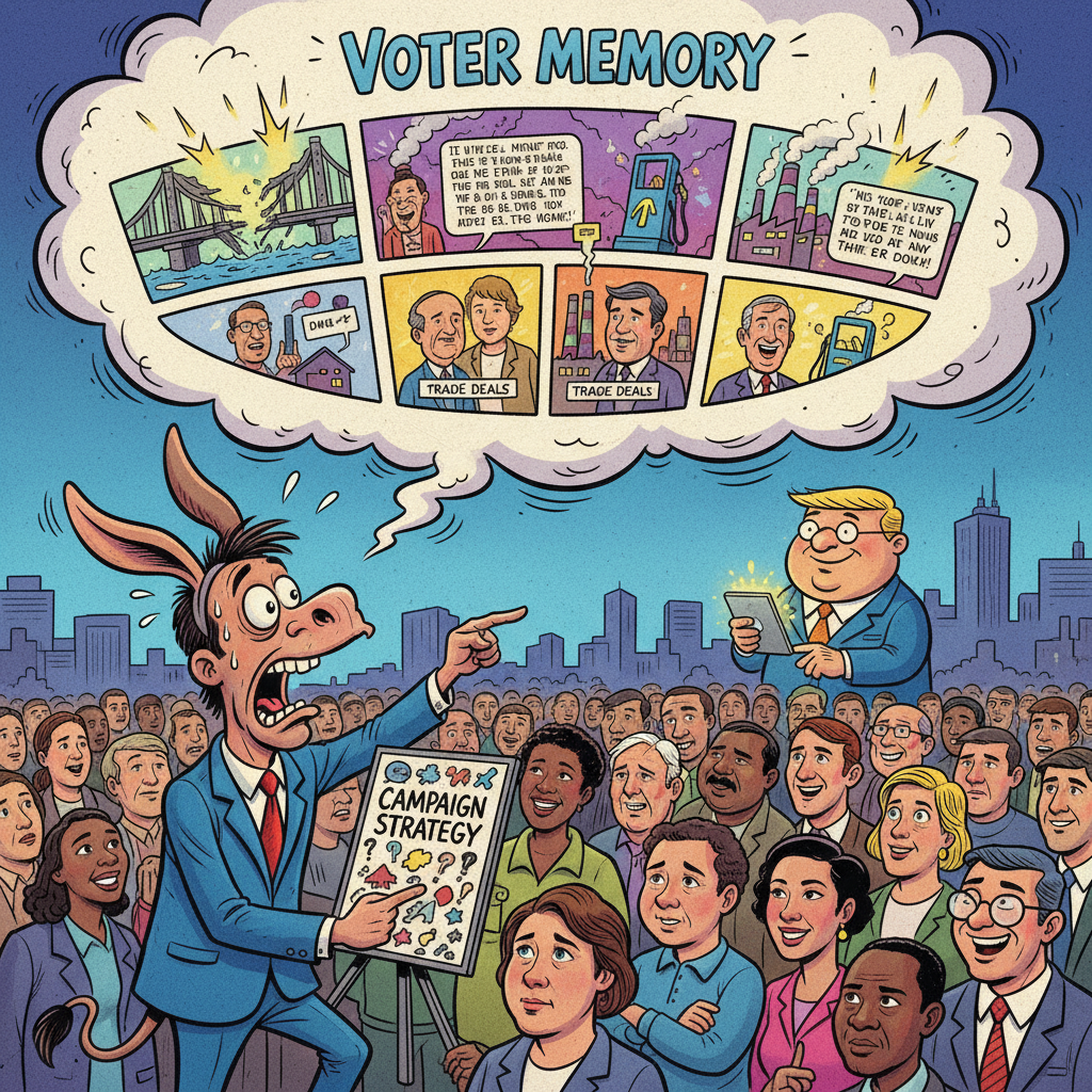Democratic Candidate Discovers Voters Have Memories, Expresses Shock