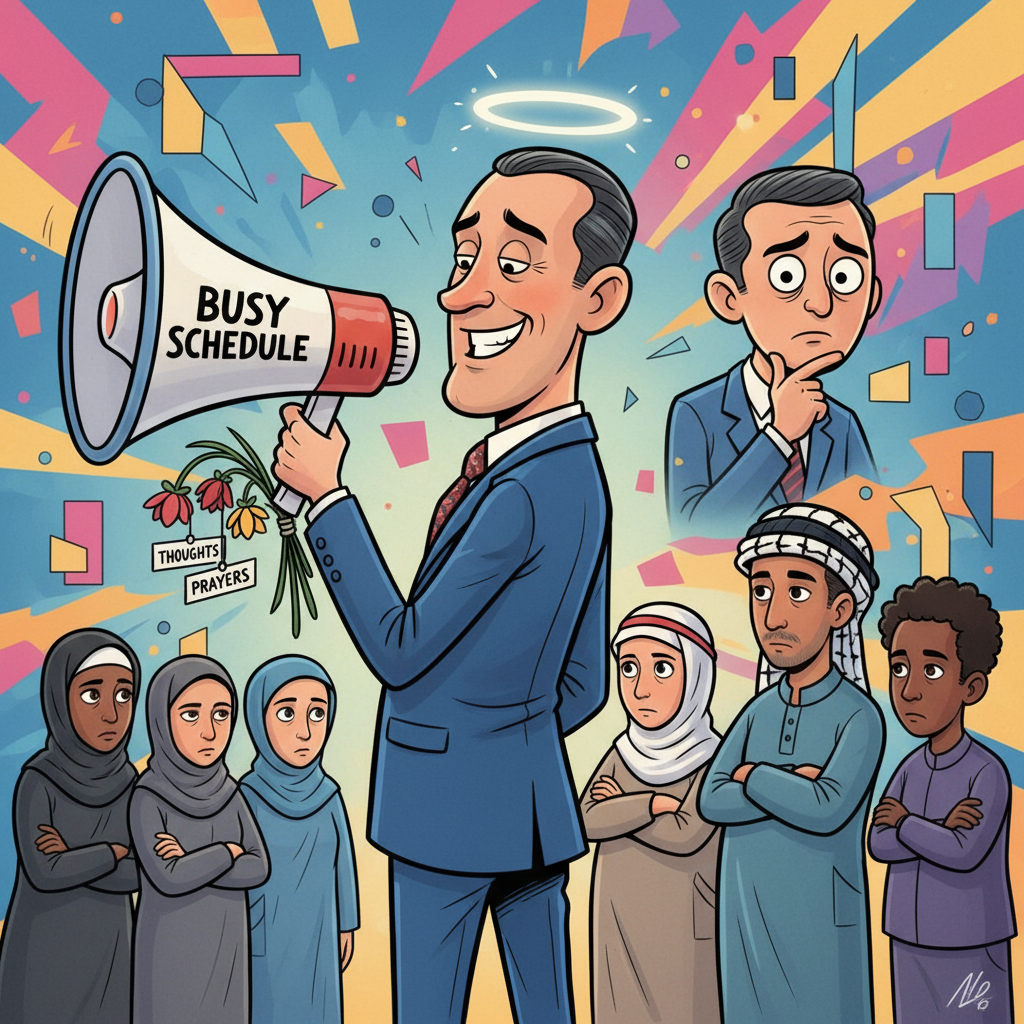 Democratic Candidate Offers 'Thoughts and Prayers' to Arab American Voters, Cites 'Busy Schedule' for Delay