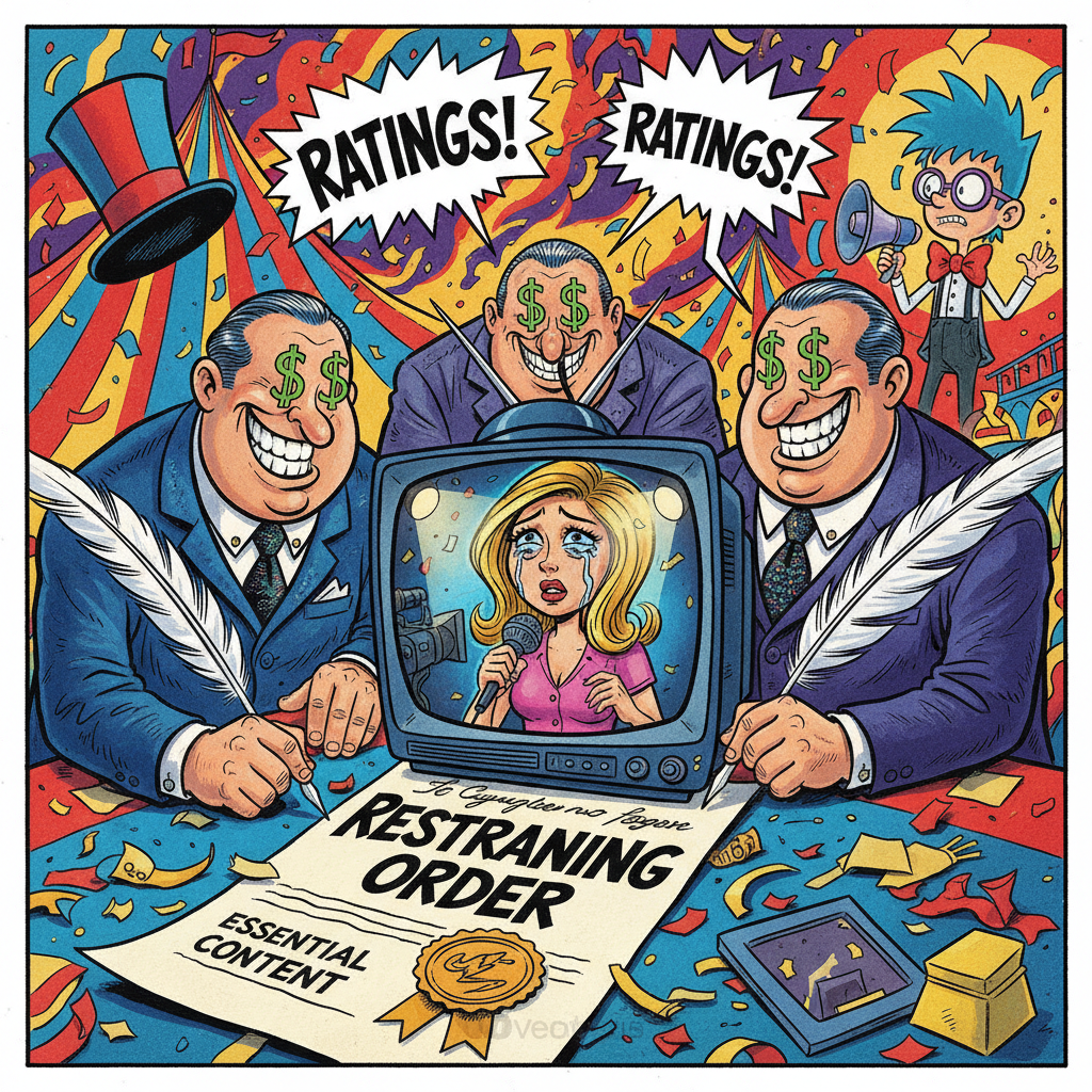 Reality TV Star's Restraining Order Declared 'Essential Content' by Network Executives