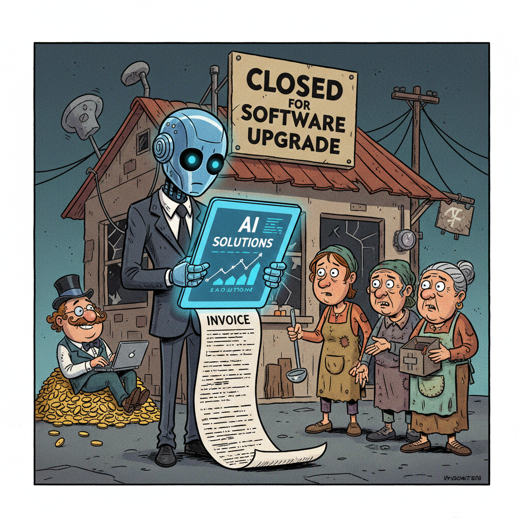 AI Company Announces Breakthrough: Nonprofits Can Now Afford Our Software By Not Funding Programs