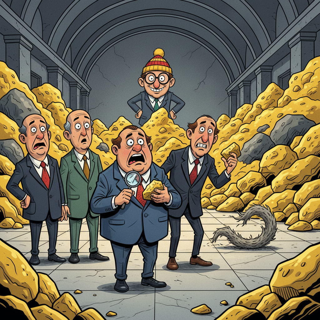 Nation’s Gold Bugs Finally Realize They’re Just Hoarding Shiny Rocks