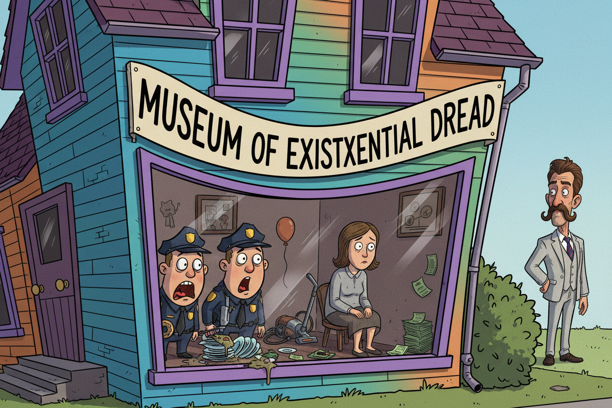 Local Woman’s Home Declared ‘Unlicensed Museum of Existential Dread’ by Authorities