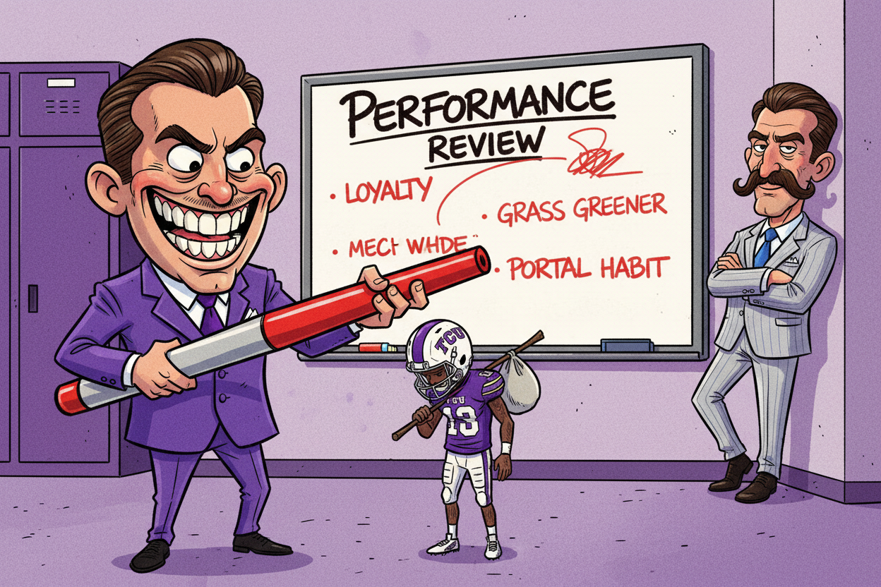 TCU Coach Dykes Unveils Innovative 'Post-Departure Performance Review' Program for Former Players