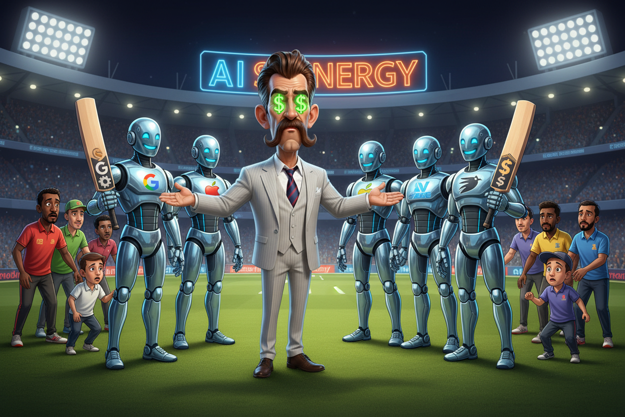 Billionaire Consortium Buys Cricket Team, Immediately Announces Plans to Replace Players with AI for 'Optimal Brand Synergy'