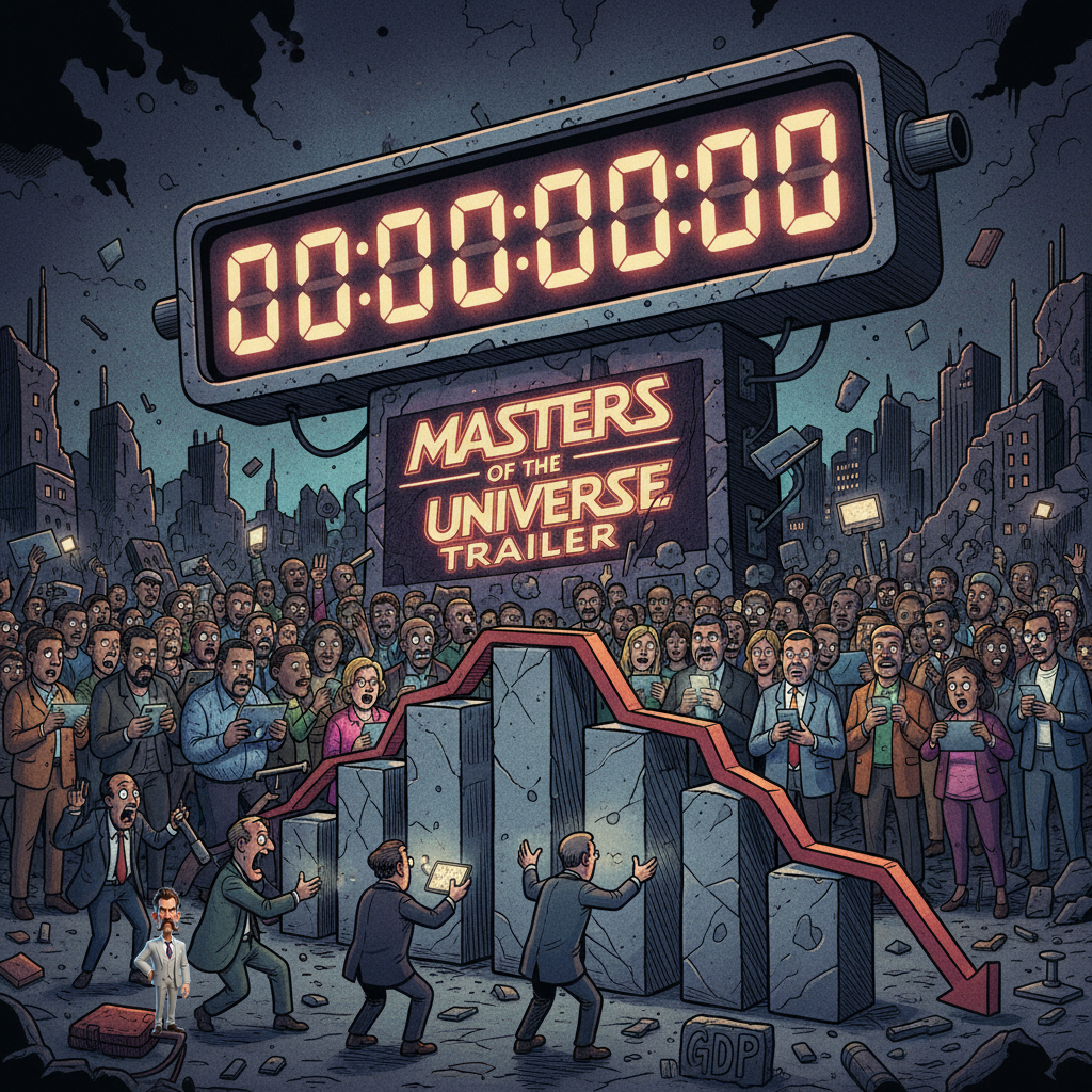 Nation Holds Breath as 'Masters of the Universe' Trailer Countdown Enters Critical Final Hours; GDP Projections Revised Downward