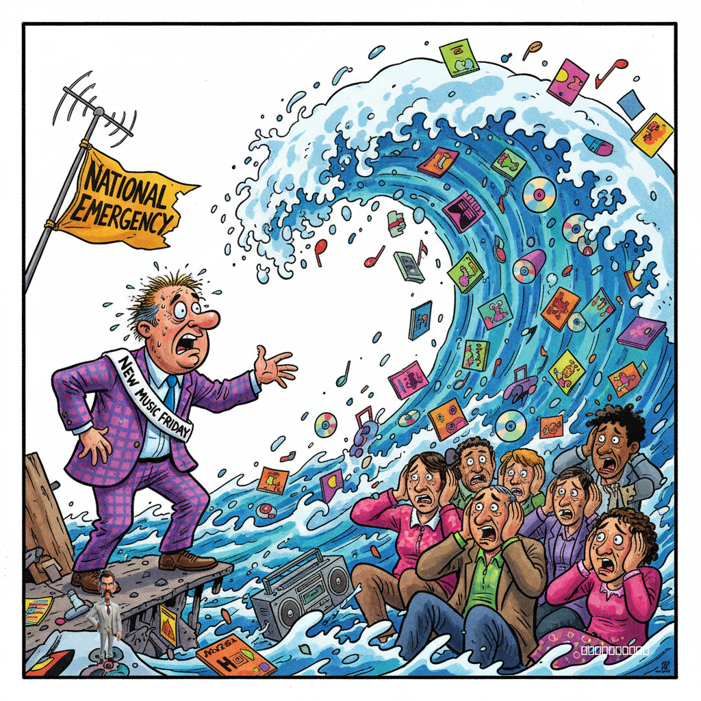 Music Industry Declares 'New Music Friday' a National Emergency, Citing 'Unbearable Freshness Overload'