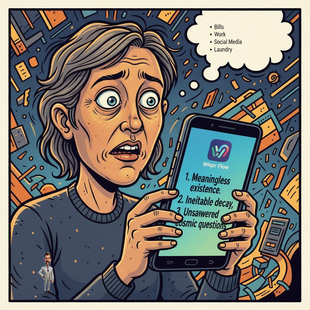 New 'Wispr Flow' App Promises to Streamline Android Users' Existential Crises