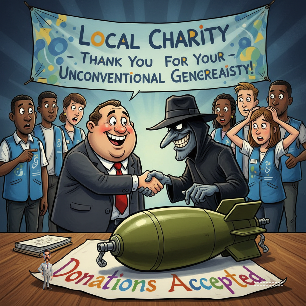 Local Charity Receives 'Generous' Donation of Unexploded Ordnance, Praises Donor's 'Unconventional Philanthropy'